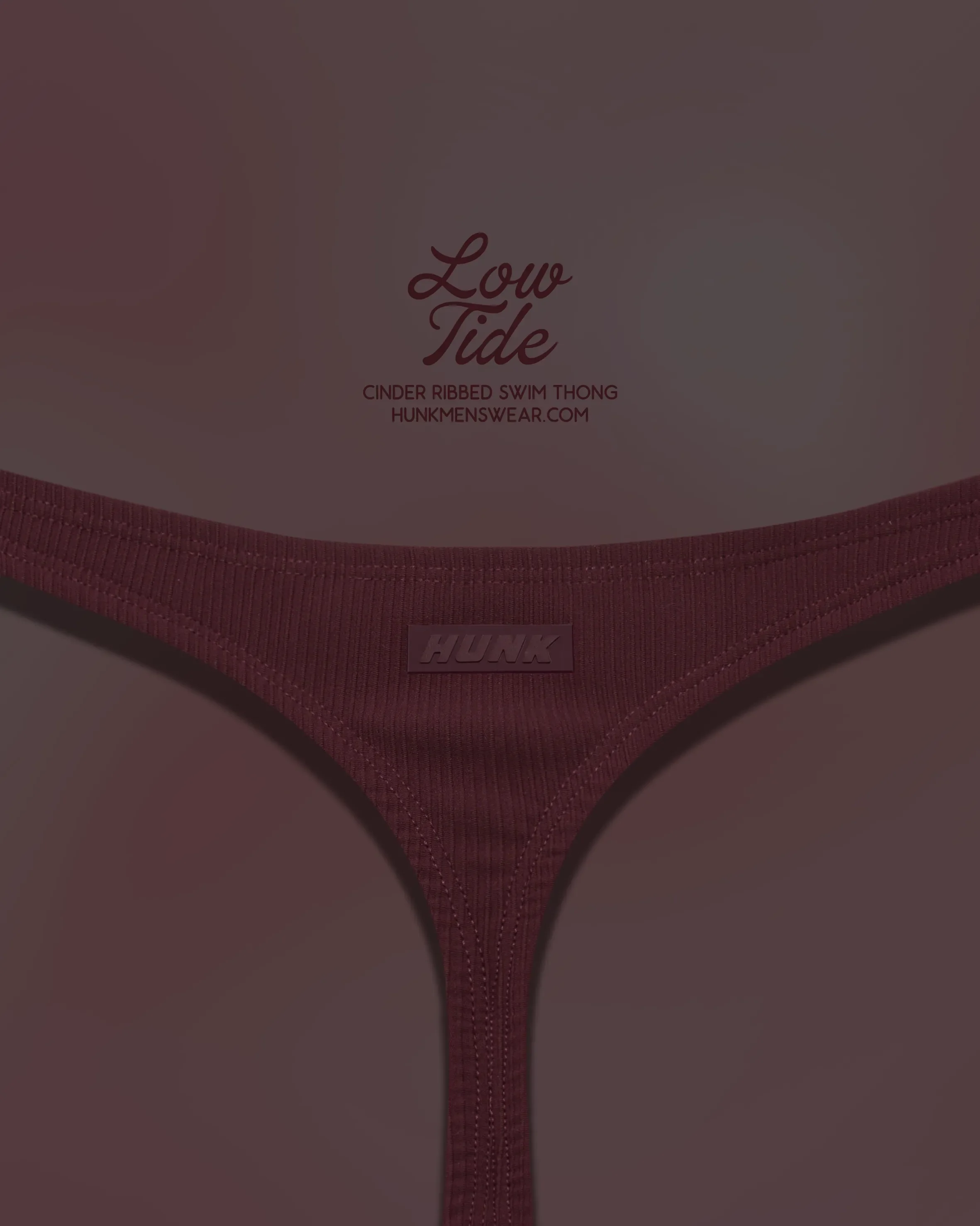 Cinder Ribbed Swim Thong - Image 8