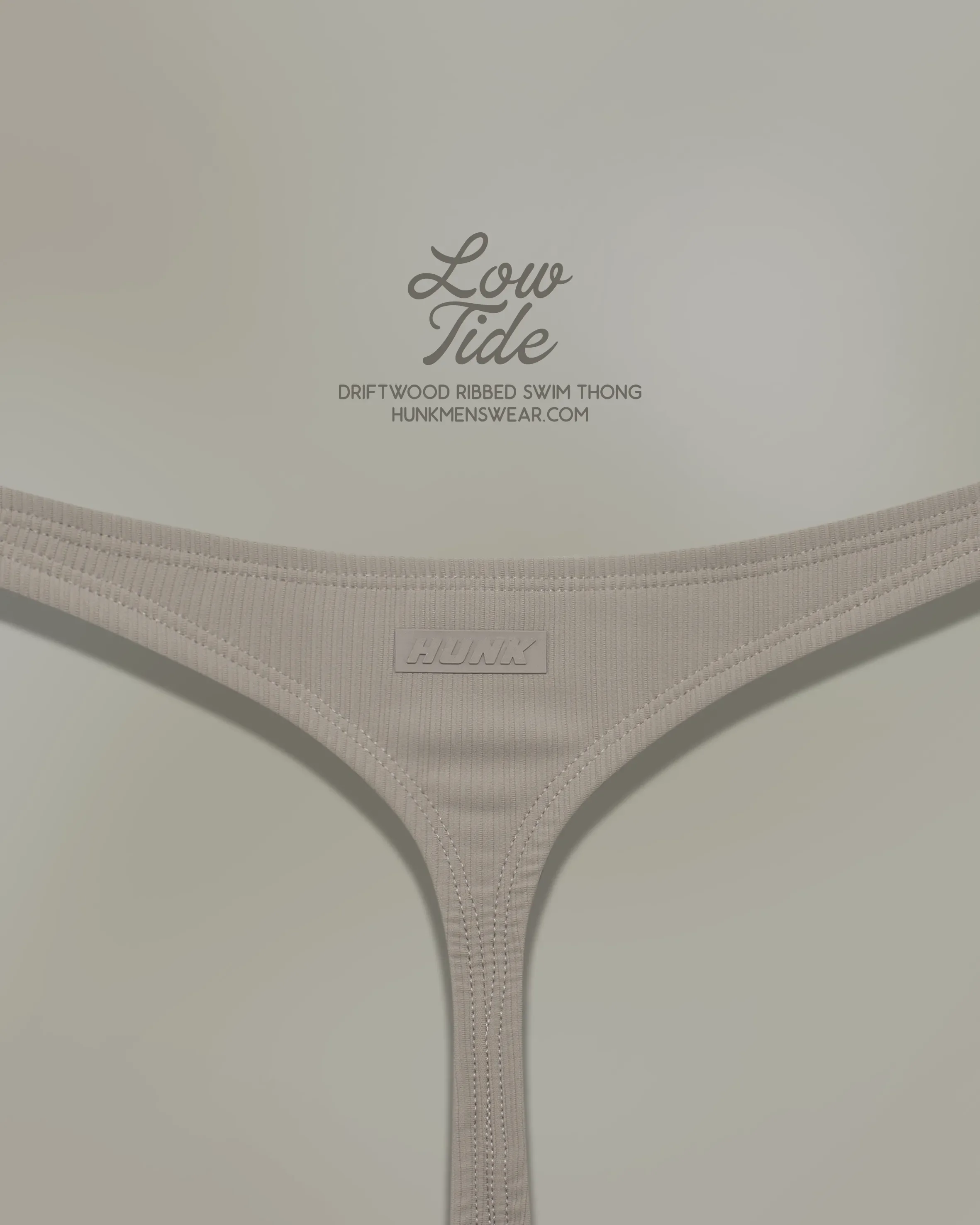 Driftwood Ribbed Swim Thong - Image 9