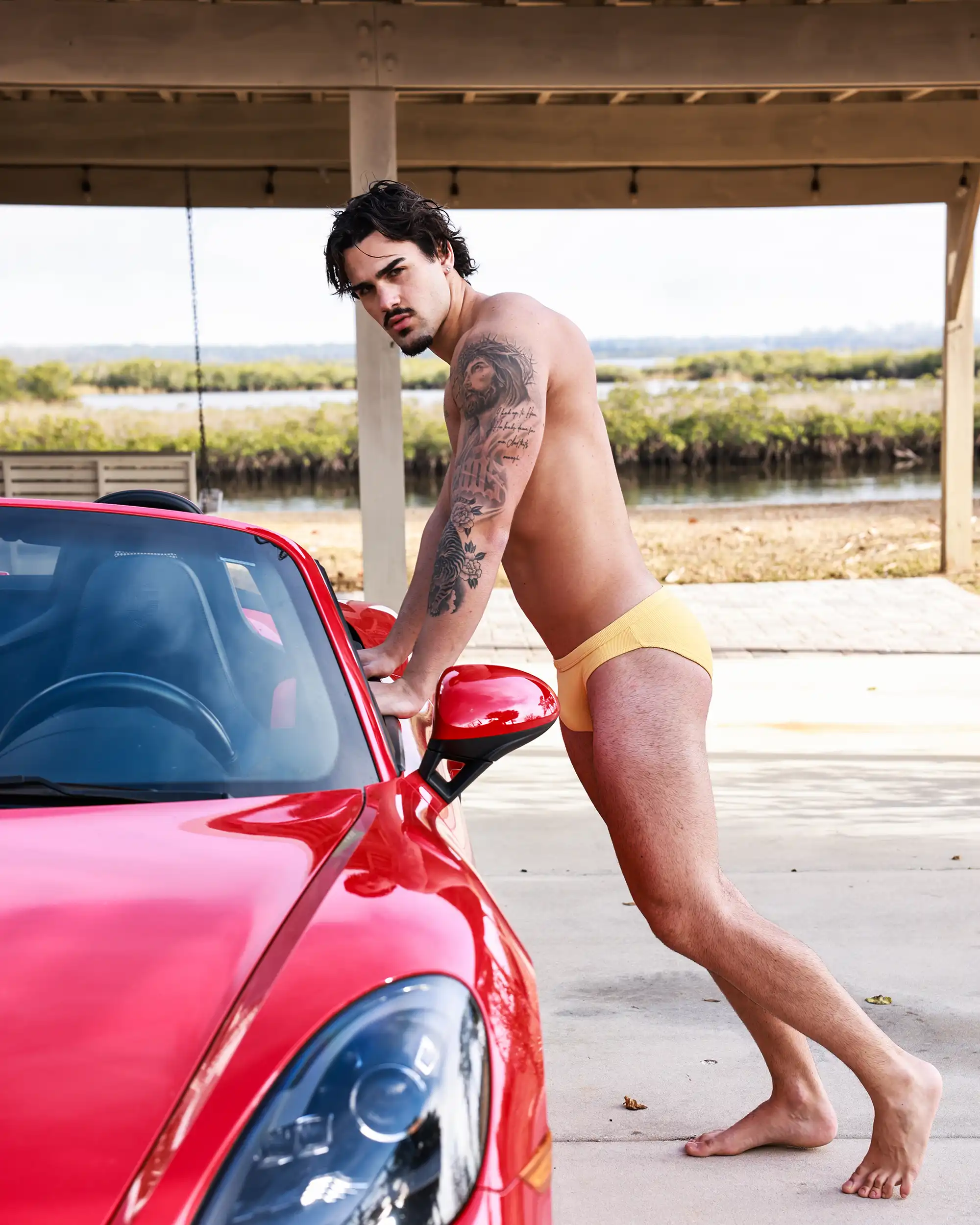 Sunwash Ribbed Swim Brief - Image 6